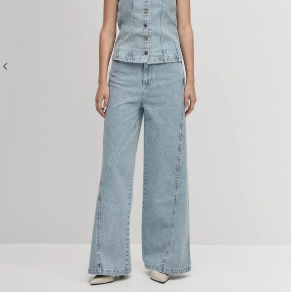 NWOT Alohas Wide Leg Denim Size XS - Picture 1 of 10